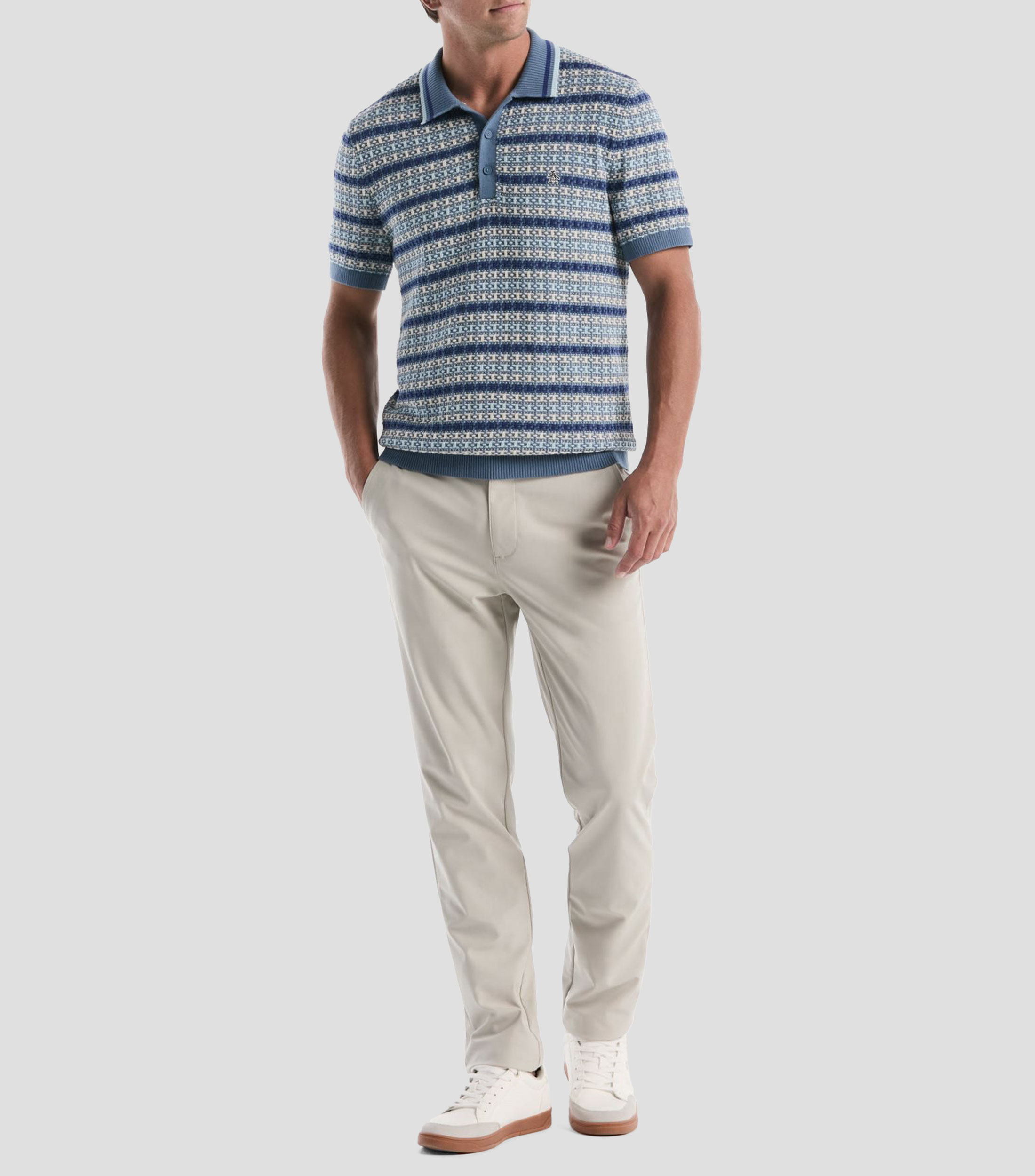 Playera tipo polo manga corta fantasía Hombre